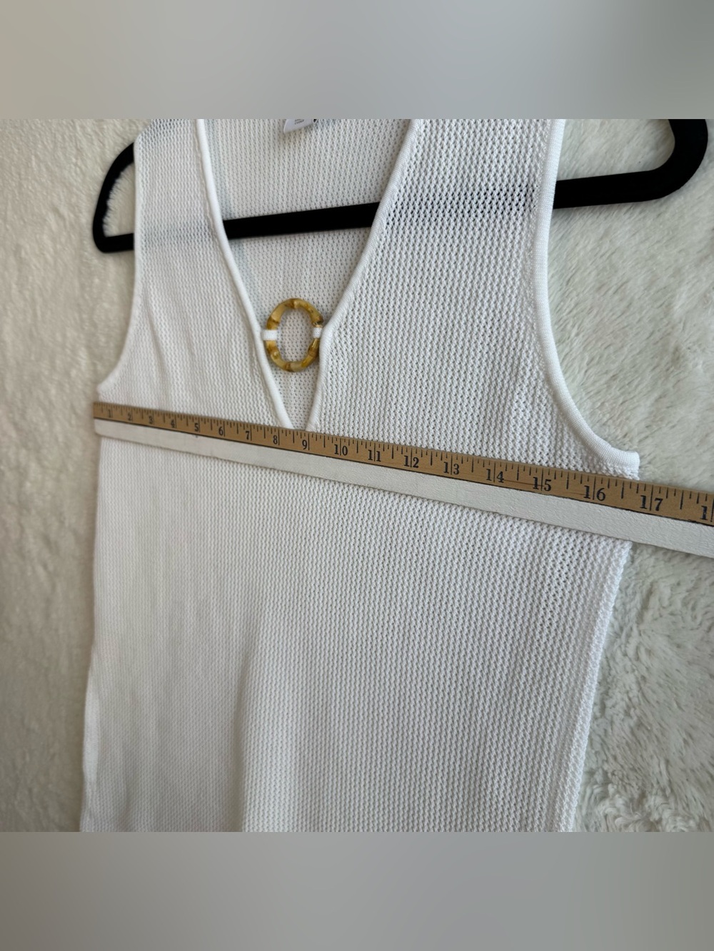 House Of Harlow 1960 Tunic Dress Women’s Small White Crochet  Boho Beach Coastal - Picture 8 of 8